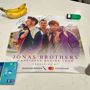 Jonas Brothers Hand-Signed Autographed Poster – Authentic, New